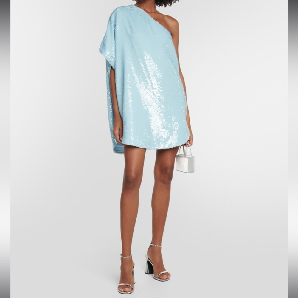 The Frankie Shop NWT Gloria Sequin Dress Blue Size M